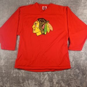 Chicago Blackhawks Vintage Mens  Sweashirt Long Sleeve  Size XL Red color